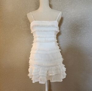 Princess Polly Fringe Mini Dress Size 6